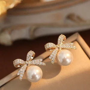 Boucles d&rsquo;oreilles en strass scintillants pour femmes, bijoux de luxe légers, à la mode, cadeaux d&rsquo;anniversaire de mariage
