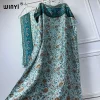 winyi robe musulmane pour femmes, abaya africaine, dubaï, col ras du cou, imprimé, kaftan, élégante, longueur maxi, tenue de plage
