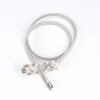 ceinture de mariage en forme de cuir oral elu pour femme, Élégante, slim, artificiel astique, en métal, nouvelle collection