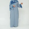hijine abaya robe longue musulmane pour femmes, robe musulmane pour le ramadan, style baggy adt, imprimé marbré, vêtements islamiques élégants de dubaï et de turquie
