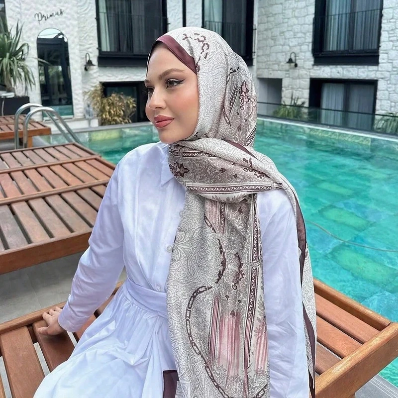 marque de luxe châle style bohème imprimé noix de cajou écharpe châle hijab écharpe femme foulard doux turban bandeau
