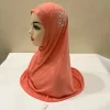 h237 belles grandes filles ou adulte hijab musulman avec des pierres écharpe islamique châle foulard chapeau armia tirer sur enveloppe