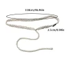 ceinture multicouche en perles pour robe, jupe, ceinture élastique, chaînes de taille en perles de 100cm, sangle réglable en imitation de perles