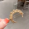 ensemble de pinces à cheveux en perles pour femmes, épingle à cheveux coréenne géométrique en cristal, étoile de mer, lune, papillon, barrettes, accessoires pour cheveux
