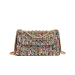 ‌ Pochette en cristal pour femmes, sac de soirée en strass scintillant, sac à main élégant à bandoulière pour fête, nouvelle collection 2025