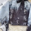 peignoir japonais imprimé kimono légèrement transparent pour femmes, vêtements de nuit sexy, manches amples, pyjama décontracté, ensembles de robes