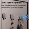 crochet magnétique robuste pour cuisine, réfrigérateur, aimants, porte clés, porte serviettes, cintres de salle de bains, 1/5 pièces