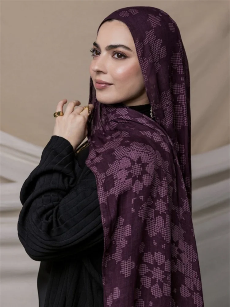 Hijab imprimé d’interconnexion pour femmes musulmanes, châle rond, écharpe de sauna, écharpe bohème, écharpe de ramadan islamique, foulard doux, mode, 1PC Hijab imprimé d’interconnexion pour femmes musulmanes, châle rond, écharpe de sauna, écharpe bohème, écharpe de ramadan islamique, foulard doux, mode, 1PC