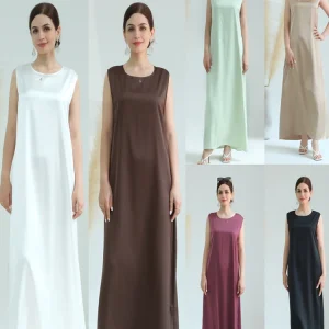 Noir blanc Satin soyeux miroitant sous Abaya Robe dubaï luxe 2024 été femmes turquie Islam Robe musulmane robes Musulmanes Noir blanc Satin soyeux miroitant sous Abaya Robe dubaï luxe 2024 été femmes turquie Islam Robe musulmane robes Musulmanes