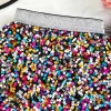 printemps et automne nouvelle jupe trapèze taille haute à paillettes brillantes pour filles; une seule pièce
