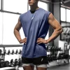 camiseta deportiva sin mangas para hombre, chaleco de secado rápido, transpirable, ample, pour entraînement, verano