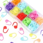 Épingles de sûreté en plastique 11x22mm, 200 pièces/lot, marqueurs de tricot colorés, Clips de points au Crochet pour bricolage, outils de couture, accessoires artisanaux