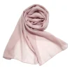 foulard musulman pour femmes, doux, couleur unie, premium, long châle respirant, léger, accessoires hijab, cadeaux