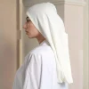 nouveau musulman solide sous écharpe casquettes modal instantané hijab coton extensible turban casquette islamique sous écharpe bonnet foulard bandeau