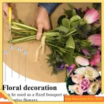 Épingles droites en diamant transparent pour Bouquet de fleurs, 200 pièces, épingles de Corsage florales de 2 pouces pour accessoires de Bouquet de mariage, tendance!