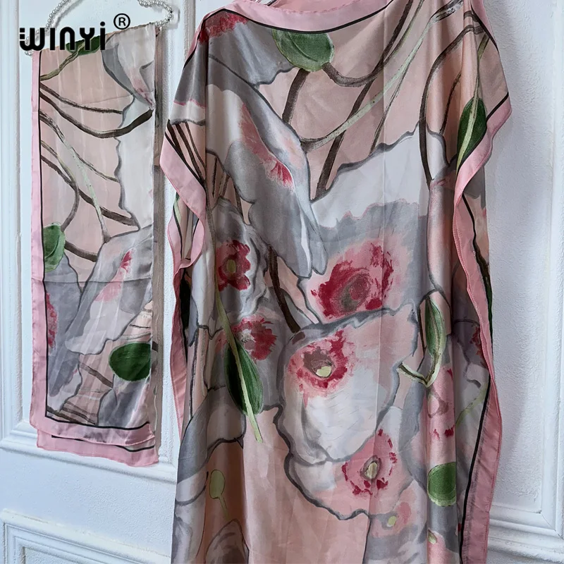 winyi robe traditionnelle africaine pour femmes, abaya dubaï, caftan de luxe, robe de soirée élégante, longueur maxi, couvertures de plage