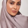 injsatin Écharpe hijab pour femmes musulmanes, voile de sauna, châles islamiques, Écharpes de médias islamiques, vêtements de mode musulmane, ramadan