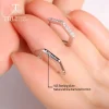 boucles d'oreilles en argent 925 avec diamants pour femmes, design de mode, bijoux fins élégants, luxe abordable