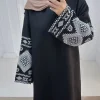 abaya musulmane pour femmes, robes de soirée brodées, caftan arabe, longue robe, islam ramadan, abayas de dubaï, vêtements éducatifs, jalabiya marocain, eid