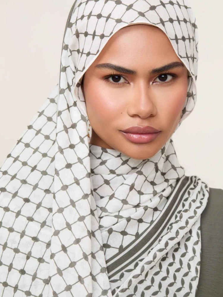 premium keffiyeh modal hijabs pour femme hijab écharpe coton foulard longue prière musulman arabe bandeau turban châle voile islamique