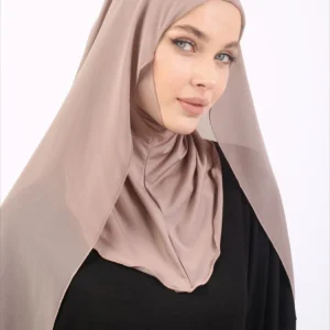 Bonnet intérieur à couverture complète avec écharpe en mousseline de soie, Hijab instantané, casquette islamique musulmane, couvre-chef, sous-écharpe, Bonnet en os
