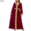 nouveau arabe marocain robe musulmane abaya femmes broderie maxi abayas dubaï turquie islam caftan longue musulmane robes largos 2025