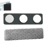 Paquet de 10 Clips de rideaux magnétiques pour rideaux horizontaux avec porte-cravates adhésifs à dos adhésif, porte-étiquette d&rsquo;identification de nom de carte