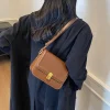 petit sac carré rétro chic pour femmes, design de niche à texture de luxe, sac à main polyvalent à bandoulière et à bandoulière