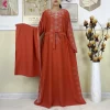 abaya musulmane de dubaï pour femmes, robe islamique de haute qualité, turquie, vêtements pour femmes, manches longues, ample, africaine, avec écharpe, nouvelle collection 2025