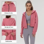 Vêtements de yoga à manches longues pour femmes, chemise de sport, manteau de sport, haut trempé pour le fitness