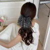 bande de cheveux brillante, jupe française creuse à paillettes, style ballet, accessoires pour cheveux doux, corde à cravate en caoutchouc, accessoires coréens pour femmes