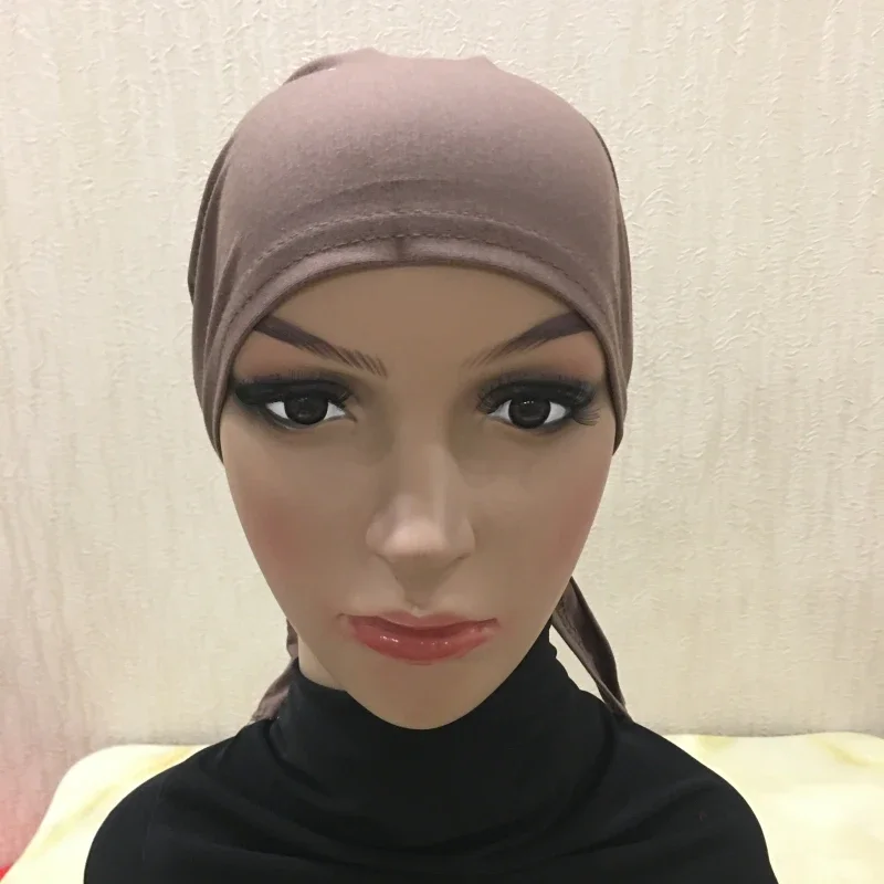 casquette hijab intérieure en coton musulman, couverture complète, chapeau islamique, sous écharpe, bonnet en os, foulards turcs, couvre chef musulman