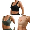 soutien gorge de sport sans couture pour filles, vêtements de yoga, résistant aux chocs, confortable, gilet de fitness, respirant, évacuant l'humidité
