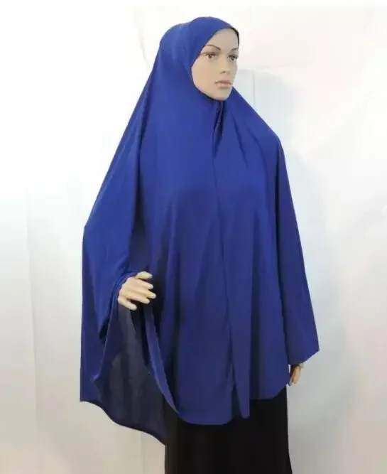 hijab musulman de 120x110cm pour femme, turban islamique arabe instantané, surdimensionné, solide, longue Écharpe de sauna, une pièce