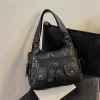 Sac fourre-tout multi-poches en cuir PU pour femme, grande capacité, sac à main solide pour document de travail et de voyage, sacs à main et sacs à main