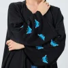 moyen orient élégant abaya femmes musulmanes à manches longues broderie ample abayas islamique maxi robes caftans arabes jilbabs