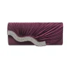 pochette de soirée brillante pour femmes, pochette de fête de mariage, banquet, jour en cristal, longue chaîne, sac à bandoulière en diamant