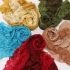 designer dentelle hijab bulle en mousseline de soie écharpe femmes couleur unie châles musulmans hijabs bandeau islamique foulard turban foulard