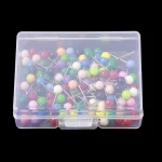 Épingles à coudre en Patchwork, 100 pièces/lot, épingles de localisation de lumière de perle colorée, aiguille de positionnement, accessoire pour vêtement