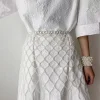 chaîne de taille en perles de style tendance, ceinture à pampilles pour robes, ceinture cintrée de luxe, accessoires d'été français