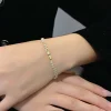 bracelets de luxe en cristal romain pour femmes, chaîne géométrique, tendance, gothique, strass complets, marquise, bijoux cadeau de mariage