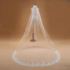 mariage élégant 3m une couche bord en dentelle blanc ivoire cathédrale voile de mariage long voile de mariée accessoires de mariage veu de noiva