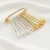 10/12 pièces grandes épingles de sûreté 2 pouces décoratif strass broche femmes broche broches pour vêtements jupes pull écharpe revers chapeau