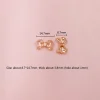 30 pièces 8.7*14.7mm ab transparent petites perles de nœud papillon matériel créatif décoratif bijoux à bricoler soi même accessoires en gros