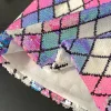 short à paillettes argyle coloré pour femmes, coupe serrée, accrocheur, style audacieux, fête, club, scène, pantalons chauds, nouvelle collection 2025