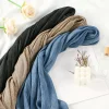 femme musulmane coton rayonne hijab écharpe mode viscose bandeau musulman hijabs châles dame longue enveloppement islam turban foulard