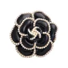 broches camélia en strass pour femmes, unisexe, design floral en émail, épingles végétales, fête de bureau, cadeaux pour amis, accessoires bijoux