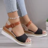 Été femme sandales chaussures chaussures souples femme sandales élégantes femme chaussures compensées dames chaussures chaussures de fête femme femmes sandale