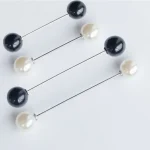 Épingles de sûreté pour pull et châle pour femme, broches en perles, clip pour cardigan, bricolage pour chemises et robes, 4 pièces