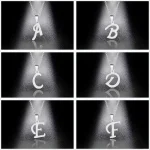 Collier ras du cou avec 26 lettres de l&rsquo;alphabet anglais pour femmes, bijoux couleur argent, A B C D E F G H I J K L M N O P Q R S T U V W X Y Z